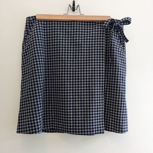 Blue Frank and Oak  Ginham mini skort